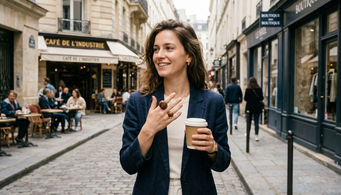 À Paris, la bague en bois signe le retour du bijou naturel et stylé