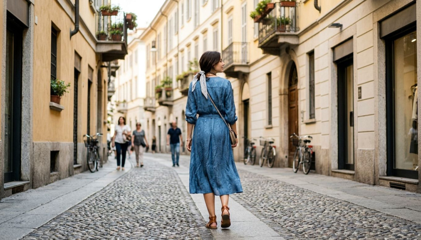 Guide de la robe : révélations sur les tissus stars des quartiers milanais