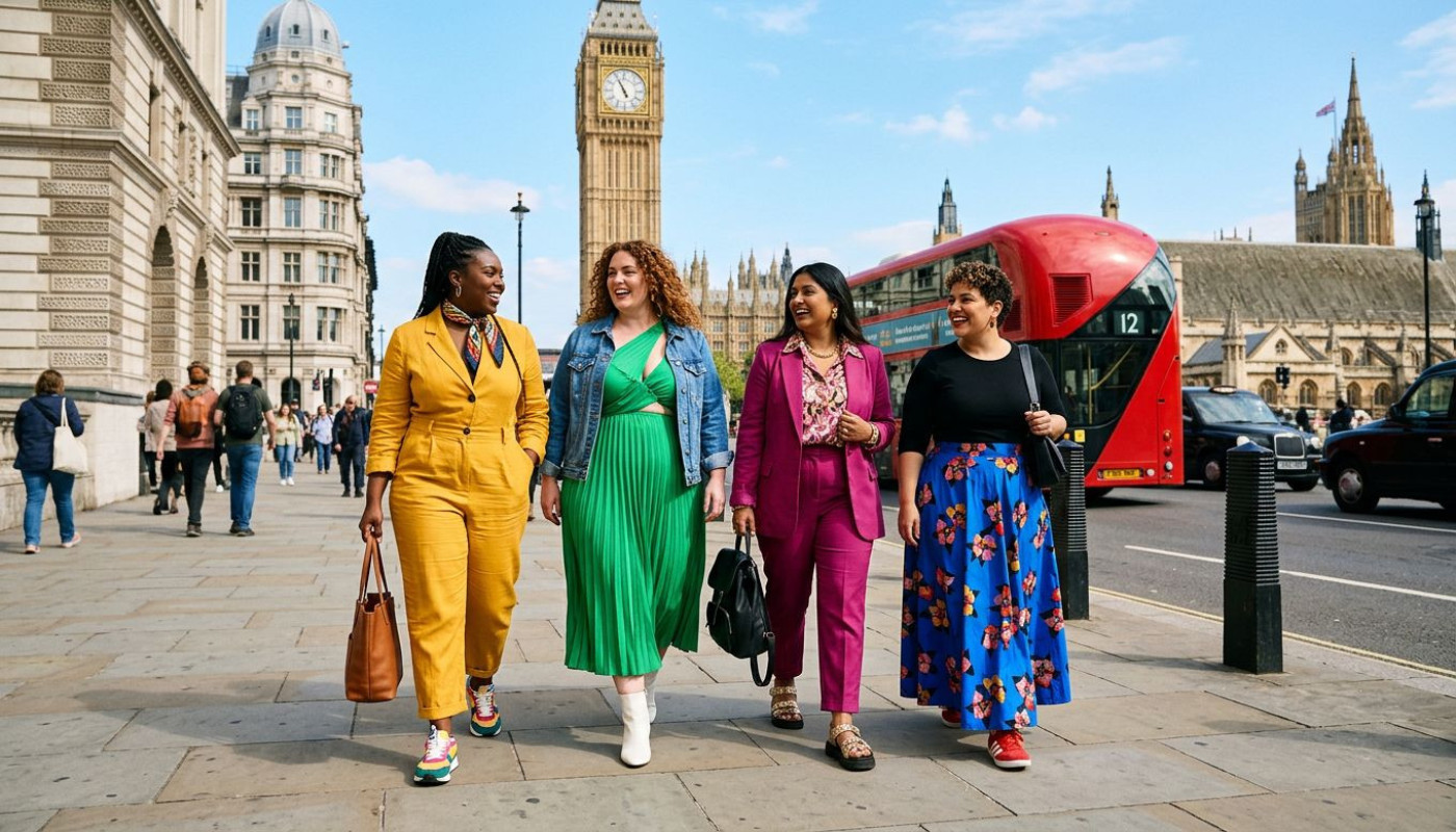 Londres s’empare du conseil mode grande taille, la réinvention des silhouettes affirmées